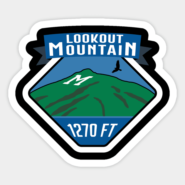 Lookout Mountain Colorado Sticker by zealology